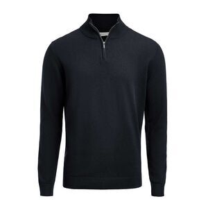 James Harvest Unisex Adult Ashland Knitted Half Zip Sweatshirt / Navy